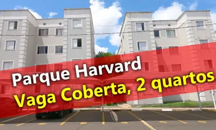 Apartamento 43m2, 2 Dormitórios, 1 Banheiro, 1 Vaga Coberta, Área de Lazer Completa, Condomínio Fechado, Parque Harvard
