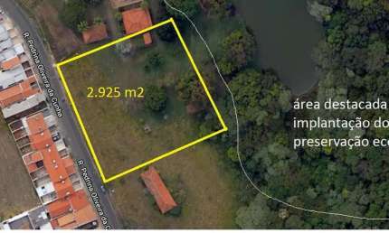 Área Residencial/Comercial 2925m2 Plana Proximo a Lago,Área de Preservação,Bom p/Construir Prédio Residencial com Vista Maravilhosa e Apelo Ecologico