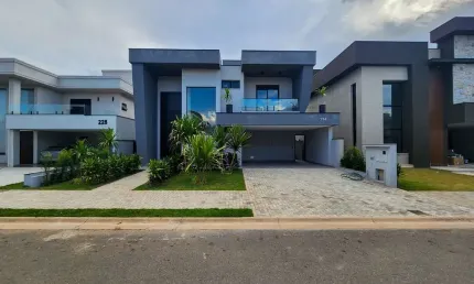Casa de luxo em condomínio Mont Blanc Résidence, Campinas-SP  4 quartos, 4 suítes, 3 salas, 6 banheiros  340m²  4 vagas.