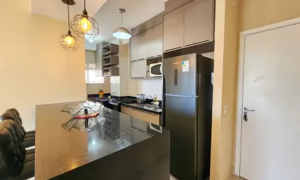 Apartamento à venda em Sumaré-SP: 2 quartos, 1 suíte, 2 salas, 2 banheiros, 2 vagas de garagem no Condomínio Residencial Viva Vista