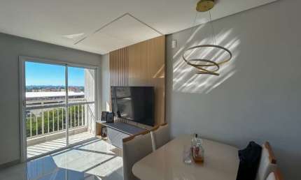 Apartamento à venda em Hortolândia-SP: 2 quartos, 1 suíte, 2 salas, 1 banheiro, 1 vaga de garagem - 55,00m² no Jardim Santa Izabel