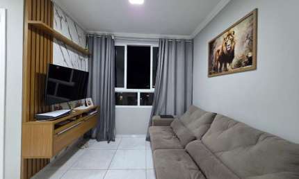 Apartamento à venda em Hortolândia-SP: 2 quartos, 1 suíte, 2 salas, 2 banheiros, 1 vaga - Jardim das Colinas - 56,93m².