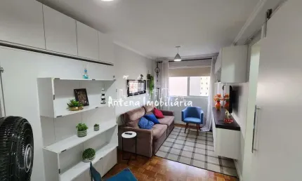 Flat com 1 quarto à venda na Rua Frederico Abranches, Santa Cecília, São Paulo
