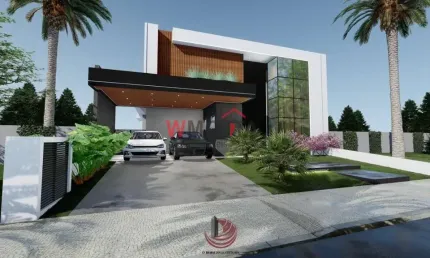 Casa de luxo com 4 suítes em condomínio no Cézar de Souza, Mogi das Cruzes-SP  4 quartos, 6 banheiros, 4 vagas  Previsão de entrega maio/2025