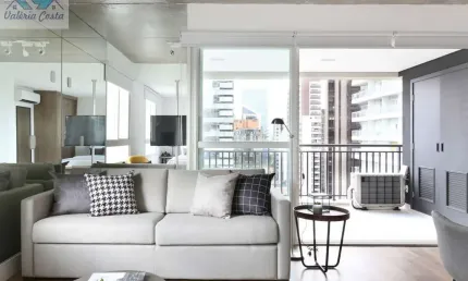 Apartamento com 1 quarto para alugar na Rua Jean Peltier, 311, Brooklin, São Paulo