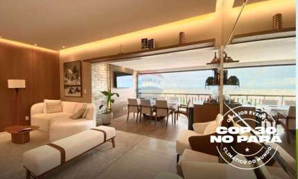 Luxuoso Apartamento de 4 Suítes com Vista para a Baía e 3 Vagas – Hospedagem Premium para a COP 30 em Belém!