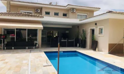 Casa com 4 suítes à venda, 502 m² por R$ 4.240.000 - Terras de São Carlos - Jundiaí/SP.