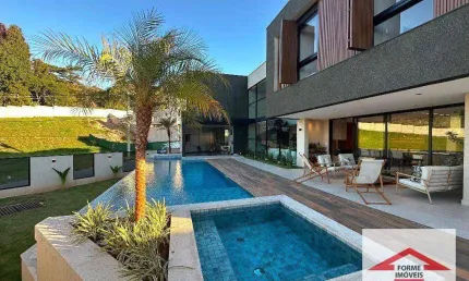 Casa  de alto padrão com 5 suítes  à venda no Cond. Jardim Atenas de 470 m² por R$ 6.500.000 - Jardim Santa Teresa - Jundiaí/SP