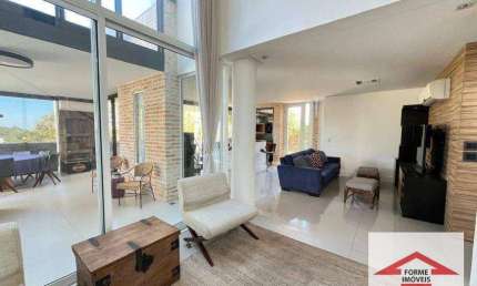 Casa com 3 quartos, 300 m² - venda por R$ 4.500.000 ou aluguel por R$ 19.000,00/mês - Cond. Veduta Rossa - Cidade Santos Dumont - Jundiaí/SP