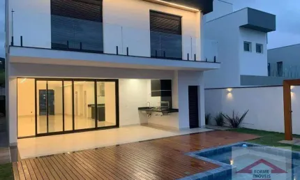 Casa com 3 suítes à venda, 279 m² por r$ 3.250.000,00 - condomínio brisas do lago no jardim samambaia - jundiaí/sp