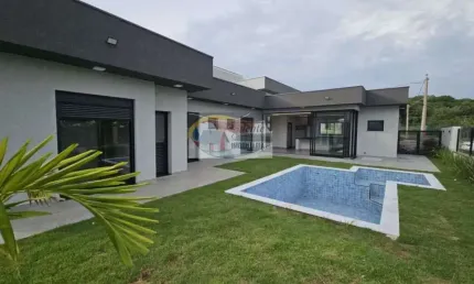 Casa á venda térrea com 3 suítes, e piscina no swisspark em campinas-sp