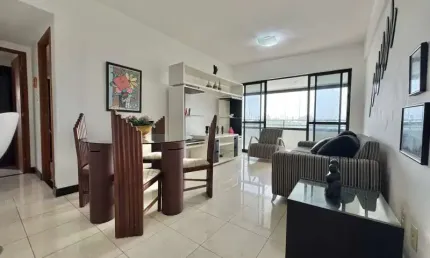Itaigara, Apartamento Para Locação, 02 Quartos, 70m2,  Nascente, Mobiliado, Salvador/BA.