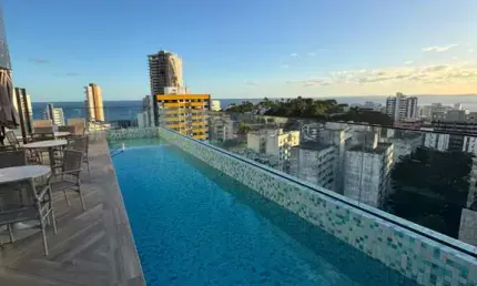 Barra, studio para venda, 22m2, mobiliado, nascente,  salvador/ba.