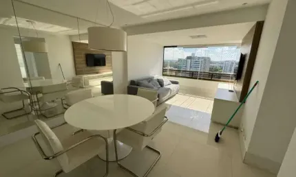 Alphaville1,  apartamento 03 quartos, para venda, 78m2, nascente total, mobiliado, salvador- ba