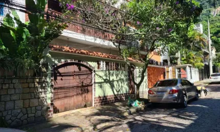 Casa comercial com 1 sala para alugar na rua davi campista, humaitá, rio de janeiro, 400 m2 por r$ 8.800