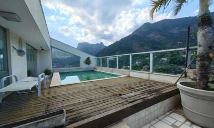 Cobertura com 5 quartos à venda na Estrada da Gávea, São Conrado, Rio de Janeiro, 230 m2 por R$ 4.500.000