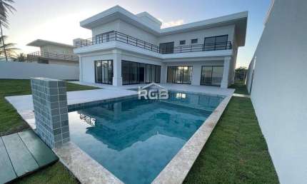 Maravilhosa Casa 6 suítes Frente Mar Porteira Fechada em Jacuípe R$ 4.100.000,00