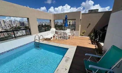 Cobertura 3 suítes vista mar piscina privativa na pituba r$ 1.290.000,00