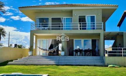Maravilhosa Casa 4 suítes Pé na Areia em Barra do Jacuípe R$ 3.500.000,00