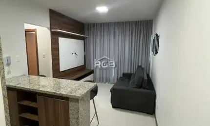 Apartamento 1/4 e sala vista mar mobiliado em jardim armação r$ 3.800,00