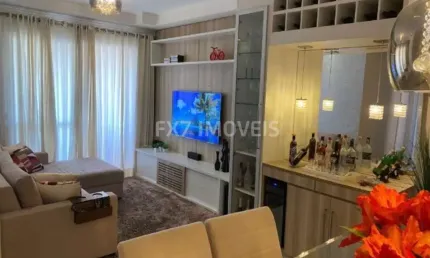 Apartamento a venda no ville de france residence no jardim aurelia em campinas mobiliado com 3 quartos
