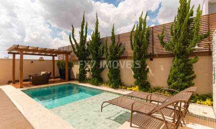 Luxuosa casa de condomínio à venda em Campinas-SP, no Swiss Park: 3 quartos, 3 suítes, 3 salas, 5 banheiros, 4 vagas, 307,10 m².