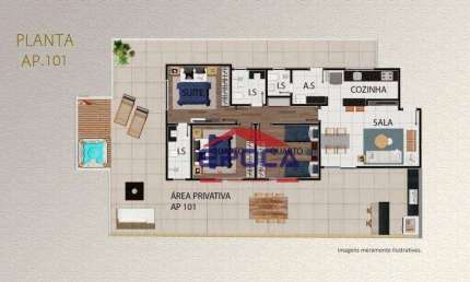 Apartamento Garden com 3 dormitórios à venda, 183 m² por R$ 1.290.000,00 - Cruzeiro - Belo Horizonte/MG