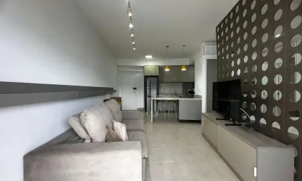 Apartamento com 1 quarto para alugar no Pompéia, Santos , 52 m2 por R$ 5.500