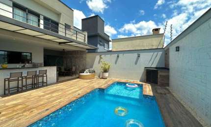 Casa em Condomínio à venda, 3 quartos, 3 suítes, 2 vagas, Lazuli Club - Piracicaba/SP