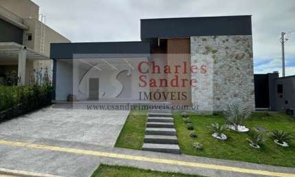 Casa em Condomínio para Venda em Senador Canedo, Jardins Bolonha, 3 dormitórios, 3 suítes, 4 banheiros, 2 vagas