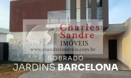 Casa em condomínio para venda em senador canedo, jardins barcelona, 4 dormitórios, 4 suítes, 5 banheiros, 4 vagas