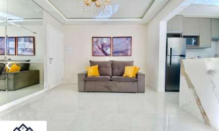 APARTAMENTO DE 2 QUARTOS (1 SUITE), SALA INTEGRADA COM ESPAÇO GOURMET E 2 VAGAS COBERTAS
