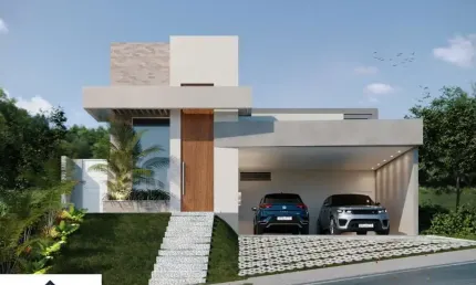 CASA DE 3 SUITES (1 MASTER), PISCINA AQUECIDA, ESPAÇO GOURMET COM LAREIRA E 4 VAGAS COBERTAS