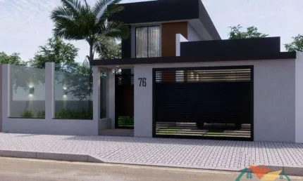 Casa com 3 dormitórios à venda, 120 m² por R$ 690.000,00 - Massaguaçu - Caraguatatuba/SP