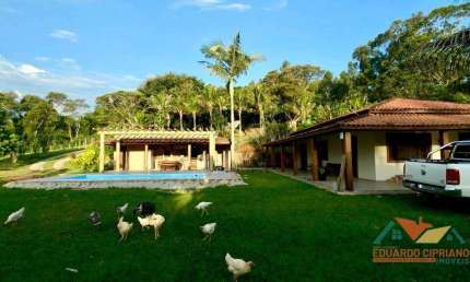 Chácara com 3 dormitórios à venda, 18400 m² por R$ 980.000,00 - Espírito Santo - Paraibuna/SP