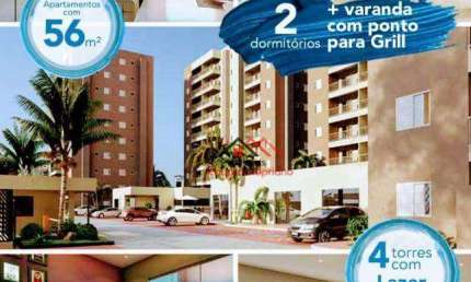 Apartamento com 2 dormitórios à venda, 56 m² por R$ 358.787,91 - Indaiá - Caraguatatuba/SP