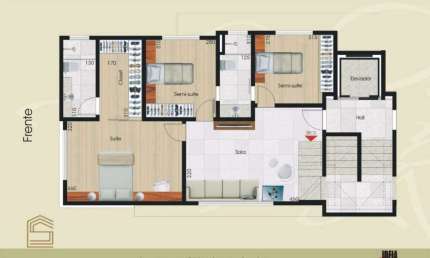 Apartamento com 3 quartos à venda na Rua Custódio de Melo, Liberdade, Belo Horizonte por R$ 810.000