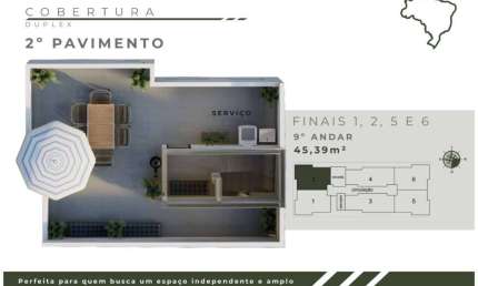 Cobertura com 2 quartos à venda na Rua Brasil, Jardim Leblon, Belo Horizonte por R$ 405.000