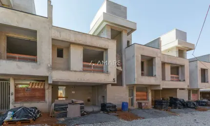 Casa em condomínio fechado com 3 quartos à venda na rua joão azolin, 757, santa felicidade, curitiba, 160 m2 por r$ 1.744.206