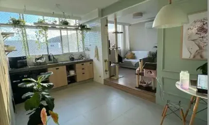 Vende-se apartamento de 1 dormitório/ Vista Mar/ José Menino/ Santos