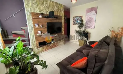 Sobrado em condomínio à venda em caraguatatuba, balneário dos golfinhos, com 2 quartos, 62m²
