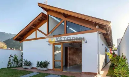 Casa à venda em caraguatatuba, massaguaçu, com 3 quartos, 120m²