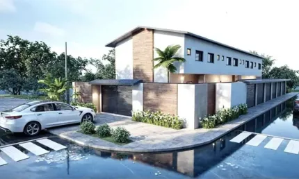 Sobrado à venda em caraguatatuba, jardim das gaivotas, com 2 quartos, 51m²