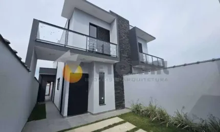Sobrado à venda em caraguatatuba, balneário dos golfinhos, com 2 quartos, 80m²