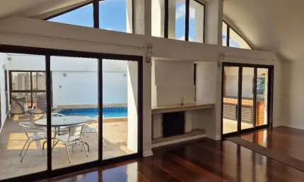 Lindíssima cobertura duplex 218 m2 à venda, chácara tatuapé, 3 dormitórios, sendo 1 suíte, piscina, 3 vagas demarcadas.