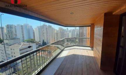 Apartamento com 3 suítes, 200m², em Moema pássaros, com 4 vagas de garagem