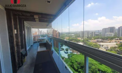 Apartamento em Moema com 195m², 2 suítes,  varanda gourmet4 vagas