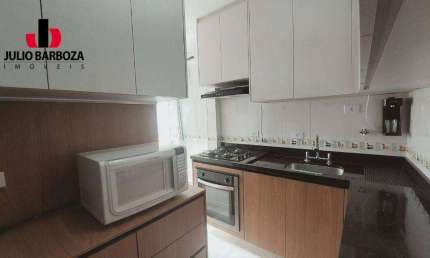 Apartamento semi mobiliado em Moema, com 2 dormitórios, 2 banheiros, e 1 vaga de garagem