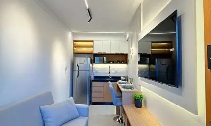 Apartamento com 2 dormitórios à venda, 27,25m² por R$ 340.000 - Parada Inglesa
