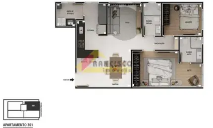Apartamento à venda, 2 quartos, 1 suíte, 1 vaga, Sidil - Divinópolis/MG